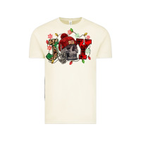 Vintage Arctic Christmas Joy skeleton Vintage Tee - NancyCooperArtShop