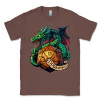 Chestnut dragon and a d20 Classic Tee - lanVoArt