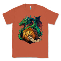 Copper dragon and a d20 Classic Tee - lanVoArt