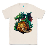 Natural dragon and a d20 Classic Tee - lanVoArt