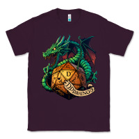 Plum dragon and a d20 Classic Tee - lanVoArt