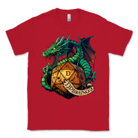 Red dragon and a d20 Classic Tee - lanVoArt