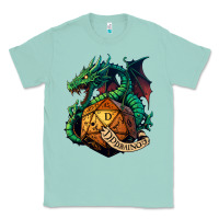 Seafoam dragon and a d20 Classic Tee - lanVoArt