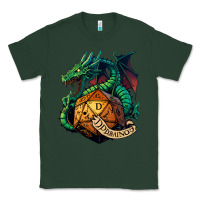 Sports Green dragon and a d20 Classic Tee - lanVoArt