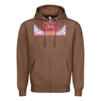 Chestnut Mama is Valentine 16oz Zipper Hoodie - CowhideDigitalArt