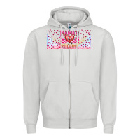 Dove Grey Mama is Valentine 16oz Zipper Hoodie - CowhideDigitalArt