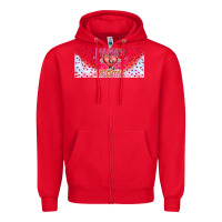 Red Mama is Valentine 16oz Zipper Hoodie - CowhideDigitalArt