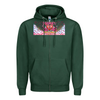 Sports Green Mama is Valentine 16oz Zipper Hoodie - CowhideDigitalArt