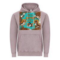 Vintage Zinc life is better with a dog Vintage Hoodie - TumblerDesignByShophia