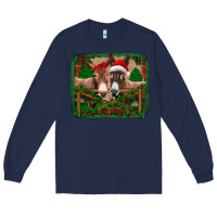 Navy christmas donkeys Long Sleeve Tee - Jasminsmagicworld