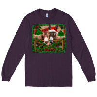 Plum christmas donkeys Long Sleeve Tee - Jasminsmagicworld