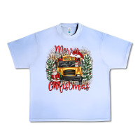 Grape Ice merry christmas school bus Urban Heavy Tee - texasbilliewilder