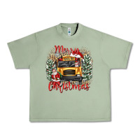 Oil Green merry christmas school bus Urban Heavy Tee - texasbilliewilder