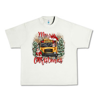 Pistachio merry christmas school bus Urban Heavy Tee - texasbilliewilder