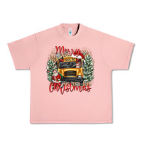 Salmon merry christmas school bus Urban Heavy Tee - texasbilliewilder