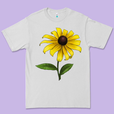 Black Eyed Susan Flower Premium Tee Designed By Lillyallendesigns