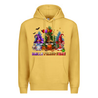 Antique Gold happy hallothanksmas Premium Hoodie - FaDigitalArtStudio