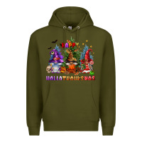 Army Green happy hallothanksmas Premium Hoodie - FaDigitalArtStudio