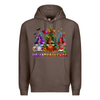 Coffee happy hallothanksmas Premium Hoodie - FaDigitalArtStudio