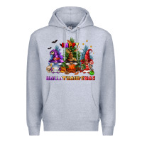 Heather Grey happy hallothanksmas Premium Hoodie - FaDigitalArtStudio