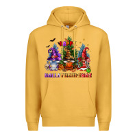 Mustard happy hallothanksmas Premium Hoodie - FaDigitalArtStudio