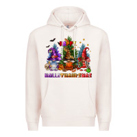 Pale Pink happy hallothanksmas Premium Hoodie - FaDigitalArtStudio