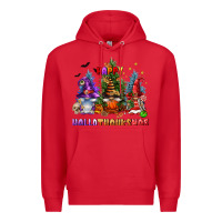 Red happy hallothanksmas Premium Hoodie - FaDigitalArtStudio