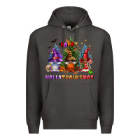 Smoke happy hallothanksmas Premium Hoodie - FaDigitalArtStudio