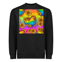 Black Pride lgbtq leopard hearts and sunflowers seamless Heavyweight Sweatshirt - BundleAndBundleShop