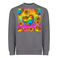 Storm Pride lgbtq leopard hearts and sunflowers seamless Heavyweight Sweatshirt - BundleAndBundleShop