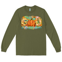 Army Green with god all things are possible Long Sleeve Tee - CowGirlArtShop