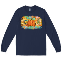 Navy with god all things are possible Long Sleeve Tee - CowGirlArtShop
