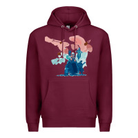 Burgundy risk of rain 2 Premium Hoodie - lanVoArt
