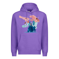 Purple risk of rain 2 Premium Hoodie - lanVoArt