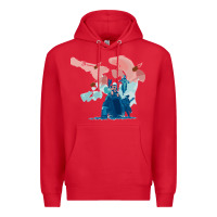 Red risk of rain 2 Premium Hoodie - lanVoArt