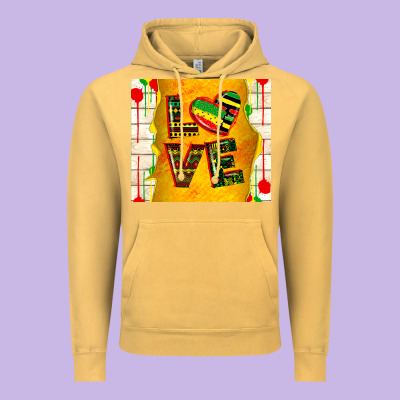 Juneteenth Love Vintage Hoodie Designed By Tumblerdesignbyshophia