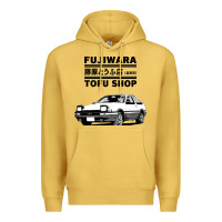 Antique Gold initial d fujiwara tofu shop ae86 manga Premium Hoodie - lanVoArt