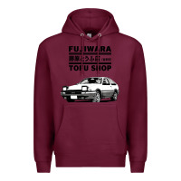 Burgundy initial d fujiwara tofu shop ae86 manga Premium Hoodie - lanVoArt