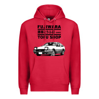 Cardinal initial d fujiwara tofu shop ae86 manga Premium Hoodie - lanVoArt