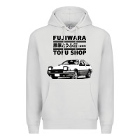Dove Grey initial d fujiwara tofu shop ae86 manga Premium Hoodie - lanVoArt