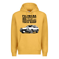Mustard initial d fujiwara tofu shop ae86 manga Premium Hoodie - lanVoArt