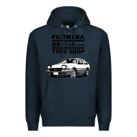 Navy initial d fujiwara tofu shop ae86 manga Premium Hoodie - lanVoArt