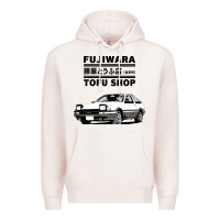 Pale Pink initial d fujiwara tofu shop ae86 manga Premium Hoodie - lanVoArt