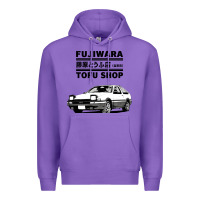 Purple initial d fujiwara tofu shop ae86 manga Premium Hoodie - lanVoArt