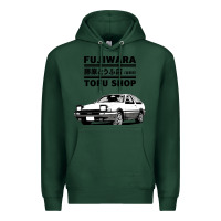 Sports Green initial d fujiwara tofu shop ae86 manga Premium Hoodie - lanVoArt
