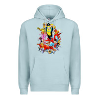 Blue Mist invincible and friend hero art Premium Hoodie - lanVoArt