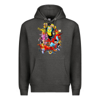 Charcoal Heather invincible and friend hero art Premium Hoodie - lanVoArt