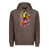 Coffee invincible and friend hero art Premium Hoodie - lanVoArt