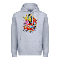 Heather Grey invincible and friend hero art Premium Hoodie - lanVoArt