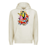 Oatmeal Heather invincible and friend hero art Premium Hoodie - lanVoArt